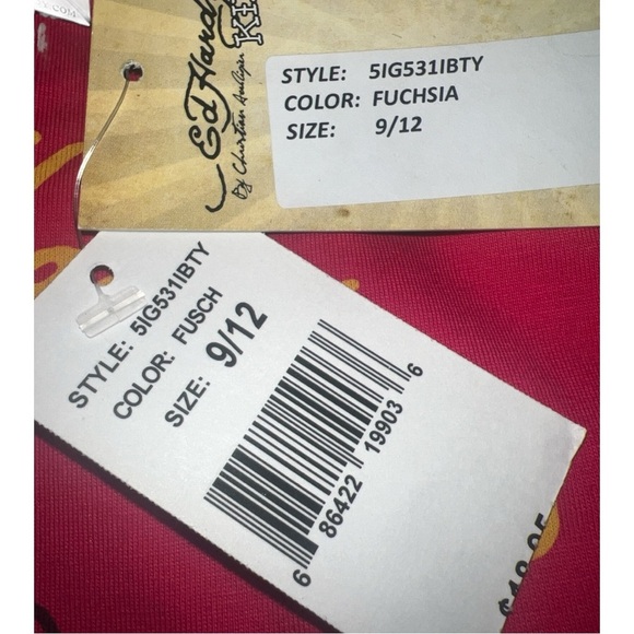 Ed Hardy Baby Girl's Pink Butterfly Graphic T-Shirt/Tee | NEW/NWT!! 🦋 - Picture 6 of 6